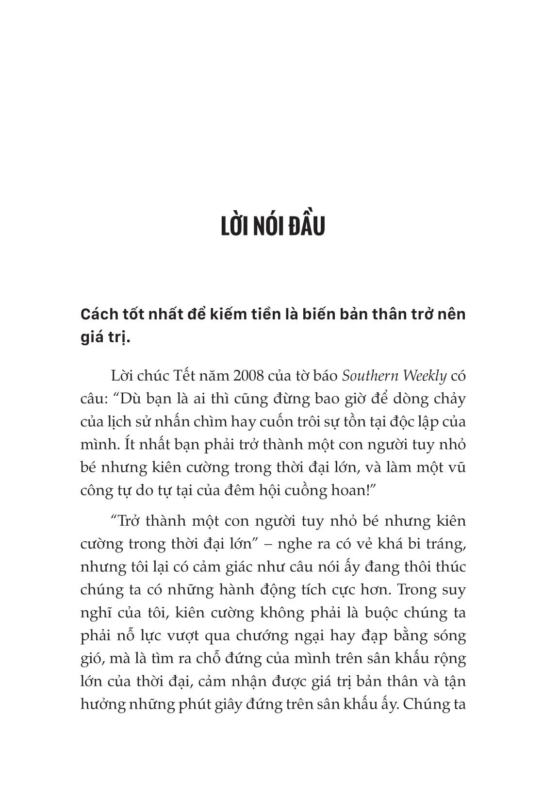 Vài trang đầu tiên của cuốn sách