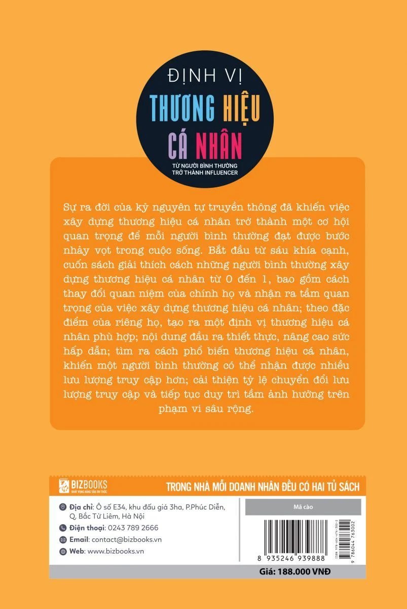 Mặt sau của cuốn sách