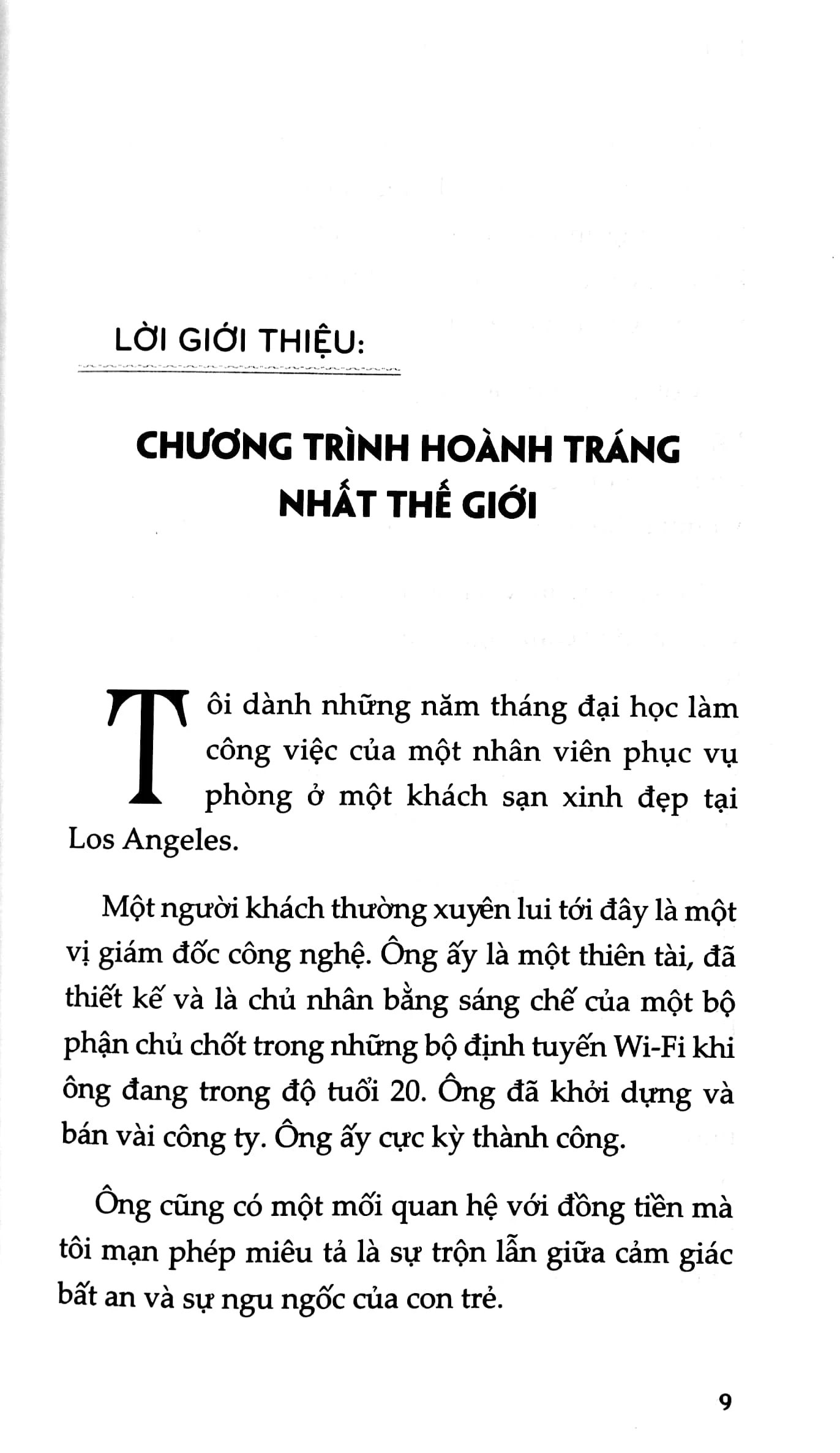 Trang đầu trong cuốn sách